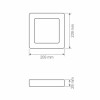 Smart Painel LED Wi-fi 18W Quadrado Sobrepot CCT