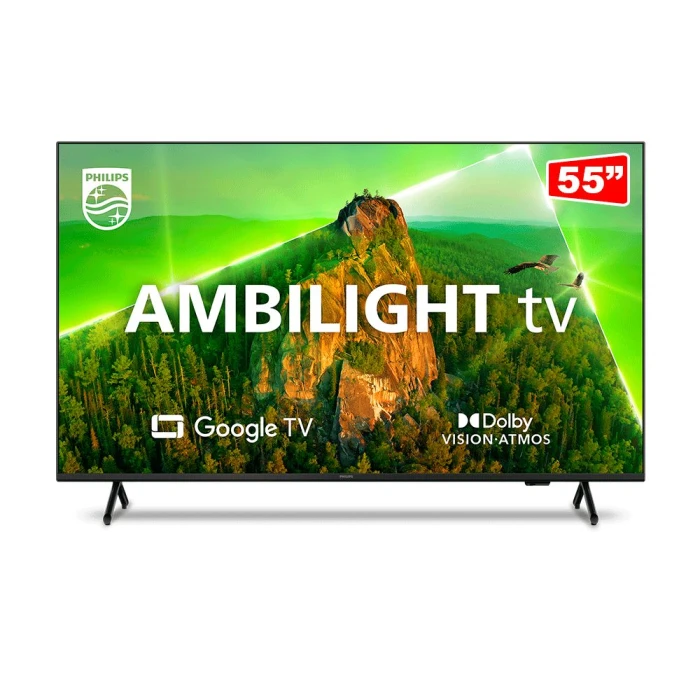 Smart Tv Led 4k 55 Polegadas Light Philips Novo