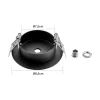 Spot Canopola Para Embutir Spot Preto 6336 Nordecor
