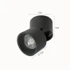 Spot De Led Alny Sobrepor 10W 3000K Cor Preto Nordecor
