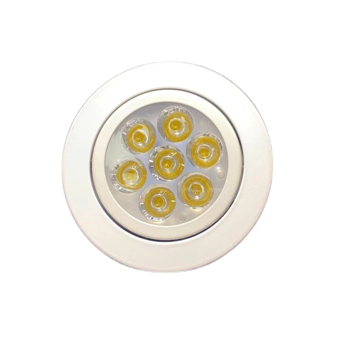 Spot De Led Alta Potêncoa 7W 3000K Branco Plástico Novo