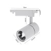 Spot De Led Para Trilho Elétrico Branco 10W 3000K MbDecor