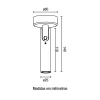 Spot De Led Petit Redondo Sobrepor 2W 3000K Branco Blumenau
