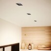 Spot De Led Recuado De Embutir Quadrado 6W 3000K Preto