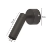 Spot De Led Sobrepor Blet 5W 24 Graus 3000K Preto Nordecor