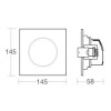 Spot Embutir Quadrado AllTop Par30 10w 3000K