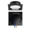 Spot Led Cabinet 2W 3000K Embutir Preto Scep32