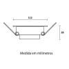 Spot Led De Embutir Redondo 8w 4100K Blumenau