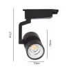 Spot Led Premier P/ Trilho 30W 3000K Preto S33116 MbDecor Spot Led Premier P/ Trilho 30W 3000K Preto S33116 MbDecor