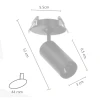 Spot Led Sobrepor 3W 3000K IRC97 Preto SP-7149 Astraled