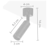 Spot Led Sobrepor 3W 3000K Irc97 Preto Sp-7127 Astraled