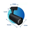 Spot Led Valis Para Trilho 10W 3000K Preto Novo Spot Led Valis Para Trilho 10W 3000K Preto Novo