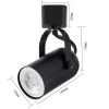 Spot Lille Para Trilho 1X Mr16 Cor Preto Nordecor 6640