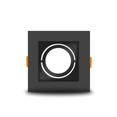 Spot Moderno Par20 Quadrado Direcionavel E27 Preto G-Light