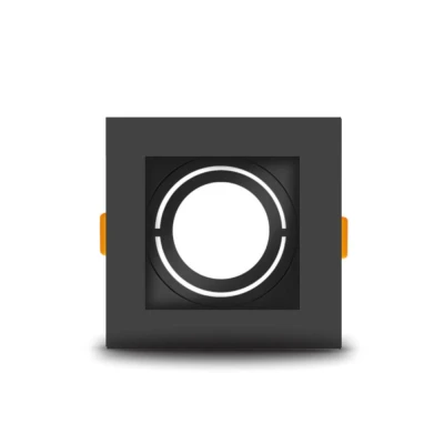 Spot Moderno Par20 Quadrado Direcionavel E27 Preto G-Light