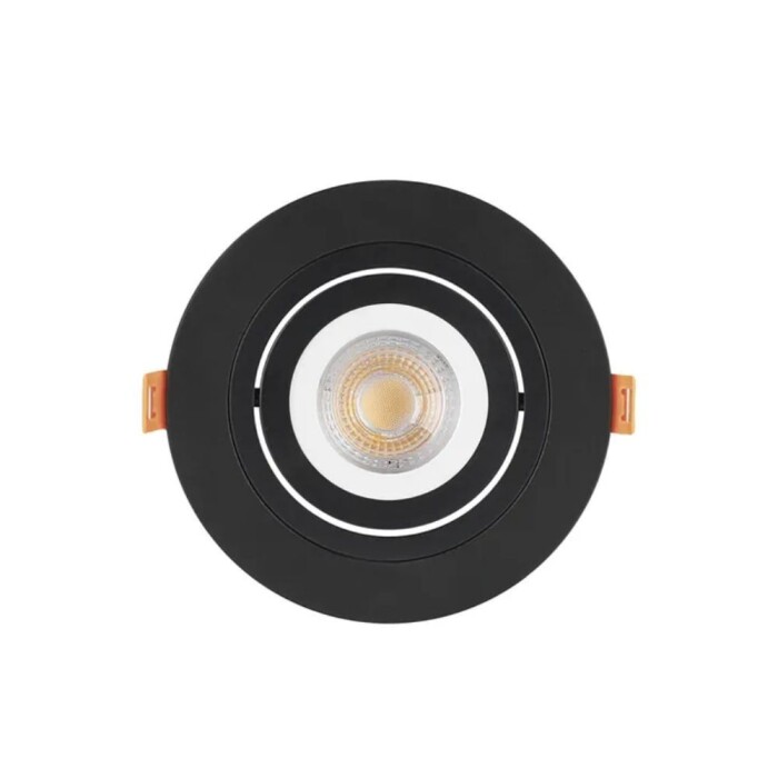 Spot Plano De Embutir Redondo 1x Par20 Preto 6281 MbLed