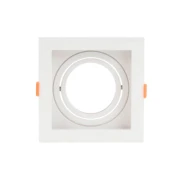Spot Embutir Quadrado Recuado 1x GU10 MR11 Branco G-light Spot Embutir Quadrado Recuado 1x GU10 MR11 Branco G-light
