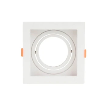 Spot Quadrado Embutir Recuado 1x E27 Par20 Branco G-light