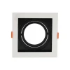 Spot Quadrado Par20 Recuado E27 Branco E Preto G-Light