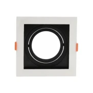 Spot Quadrado Par20 Recuado E27 Branco E Preto G-Light Spot Quadrado Par20 Recuado E27 Branco E Preto G-Light