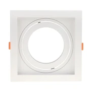 Spot Slim Recuado 1 Lâmpada E27 PAR30 Branco Blumenau