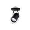 Spot Sobrepor Canopla E27 Par20 Preto Sky-120br