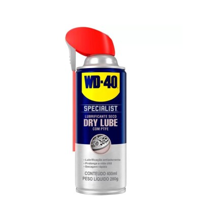 Spray Lubrificante Seco DRYLUBE 400ml Aplicador Flextop