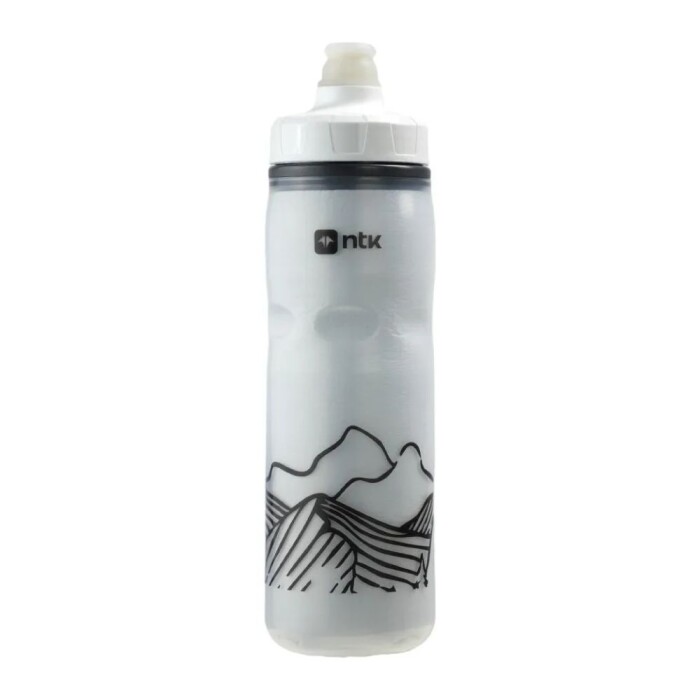 Squeeze Ntk Branco 600ml Resistente E Prático Para Bicicleta