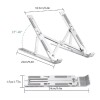 Suporte Para Notebook Articulado/Ergonômico Universal Prata