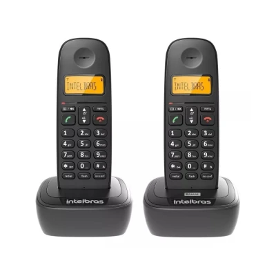 Telefone Sem Fio Intelbras TS 2512 Digital Com Ramal Preto
