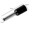 Terminal Pré-Isolado Tubular Simples 1.5mmx8mm Preto