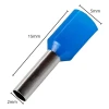 Terminal Pré-Isolado Tubular Simples 2.5mmX8mm Azul