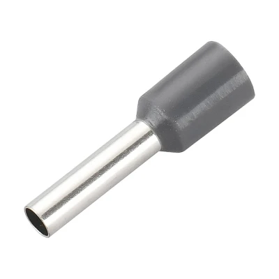 Terminal Pre-Isolado Tubular Simples 4.0mmx8mm Cinza G20