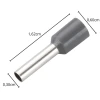 Terminal Pre-Isolado Tubular Simples 4.0mmx8mm Cinza G20