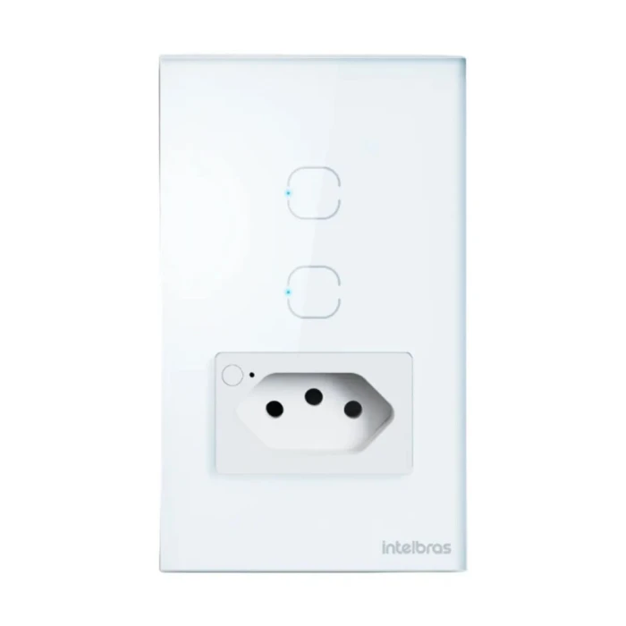 Tomada 2 Interruptores Inteligentes 2002 Branco Intelbras