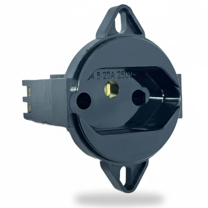 Tomada De Piso 3 Pinos 10A Preta Weg