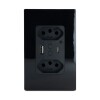 Tomada Inteligente Dupla 10A Ekac-T217-Pb Ekaza Novo