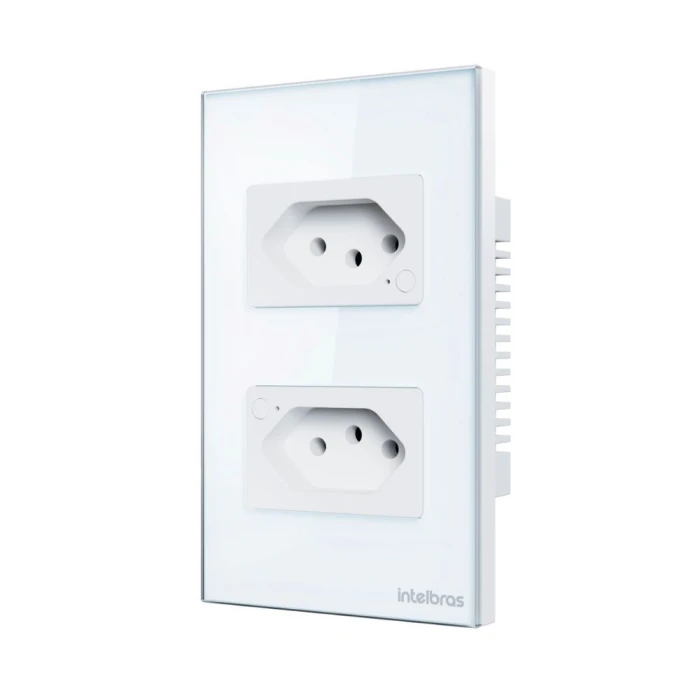 Tomada Inteligente Dupla Wi-Fi ETS 1002 Intelbras Branco