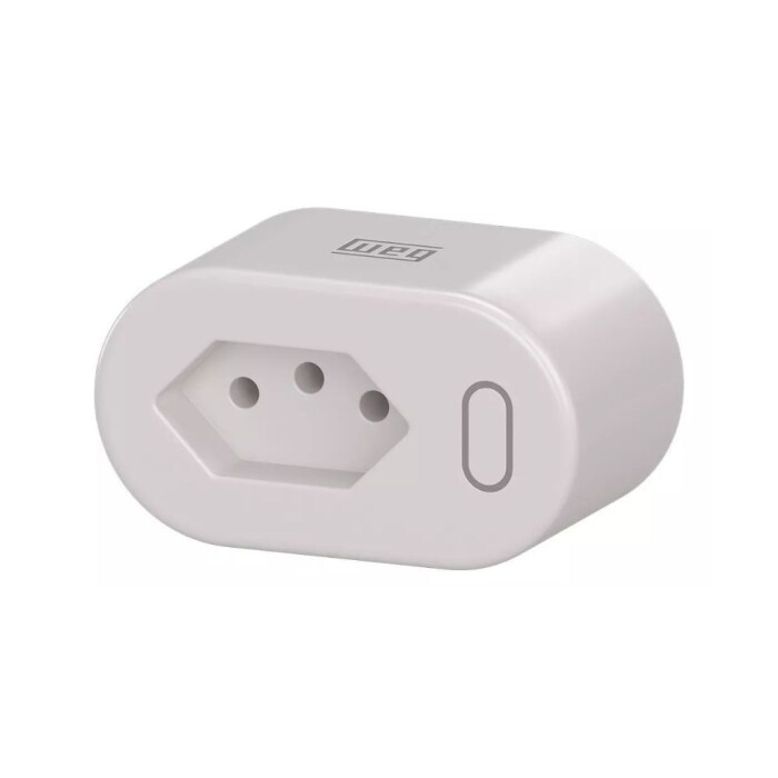 Tomada Inteligente Smart Plugue Wi-Fi 10A Branco Weg Home