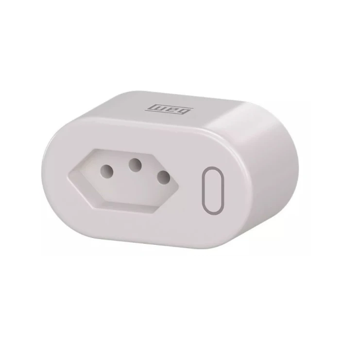 Tomada Inteligente Smart Plugue Wi-Fi 10A Branco Weg Home Tomada Inteligente Smart Plugue Wi-Fi 10A Branco Weg Home