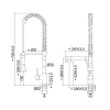 Torneira Monocomando Cromada C76 Loren Kitchen Lorenzetti