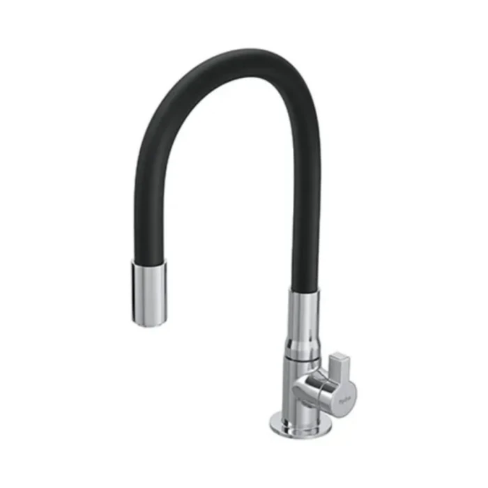Torneira Motion Cozinha Bancada Preta E Metalizada Luxo