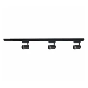Trilho Elétrico + 3 Spots 7W 6500K 1 Metro Preto G-light