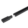 Trilho Eletrico C/ Canaleta 2 Metros Preto Ts-8915 Astraled