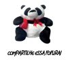 Ursinho De Pelúcia Panda Love Preto E Branco Mury Baby Ursinho De Pelúcia Panda Love Preto E Branco Mury Baby