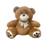 Urso De Pelúcia Com Laço Cor Caramelo Gigante 50cm Mury Baby Urso De Pelúcia Com Laço Cor Caramelo Gigante 50cm Mury Baby