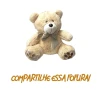 Urso De Pelúcia Com Laço Cor Creme 40cm Mury Baby Urso De Pelúcia Com Laço Cor Creme 40cm Mury Baby