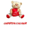 Urso De Pelúcia My Love Cor Begê Para Casal Tam M Mury Baby Urso De Pelúcia My Love Cor Begê Para Casal Tam M Mury Baby