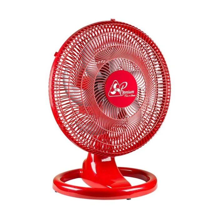 Ventilador De Mesa 50CM Plástico Ventidelta Vermelho Bivolt