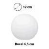 Vidro Branco Leitoso 12cm Com Bocal Modelo Vid-Maze-L Vidro Branco Leitoso 12cm Com Bocal Modelo Vid-Maze-L